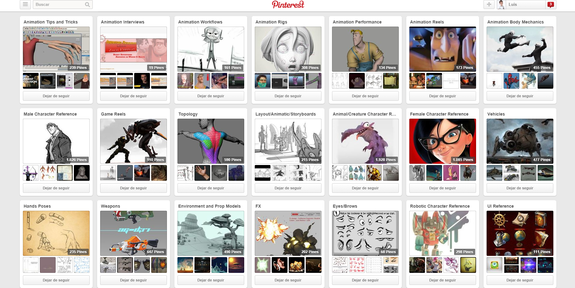 Animation Resource in Pinterest